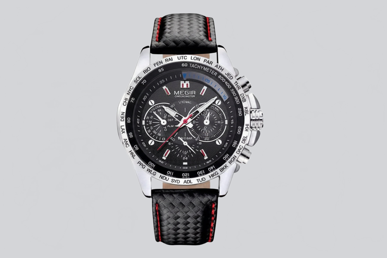 RELOJ DE HOMBRE DEPORTIVO CON DISEÑO CRONÓGRAFO - Ada Cepeda Shop