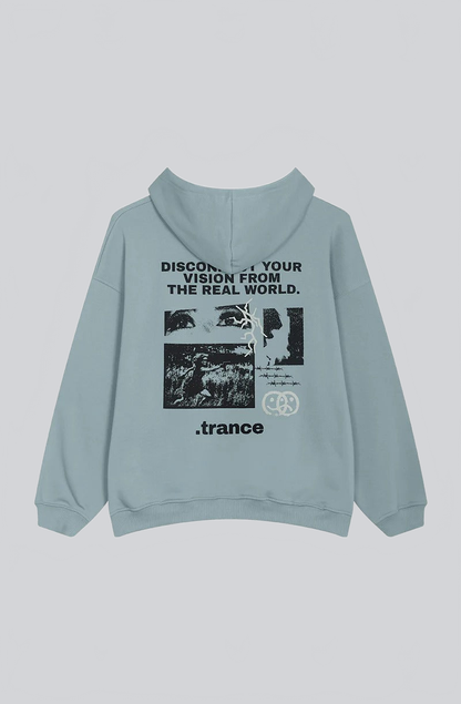 SUDADERA OVERSIZE CON CAPUCHA “DISCONNECT YOUR VISION” – STREETWEAR CON MENSAJE - Ada Cepeda Shop