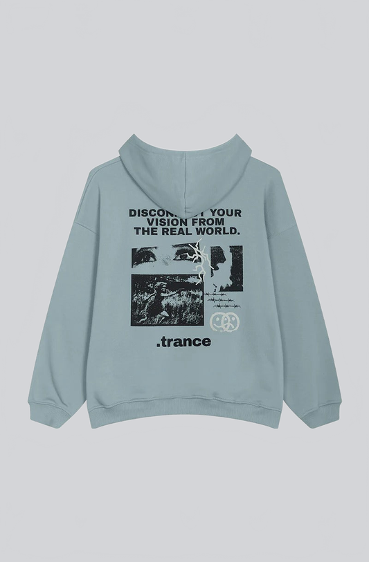 SUDADERA OVERSIZE CON CAPUCHA “DISCONNECT YOUR VISION” – STREETWEAR CON MENSAJE - Ada Cepeda Shop