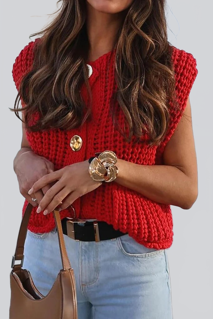 CARMINA|CHALECO DE PUNTOS - Ada Cepeda Shop