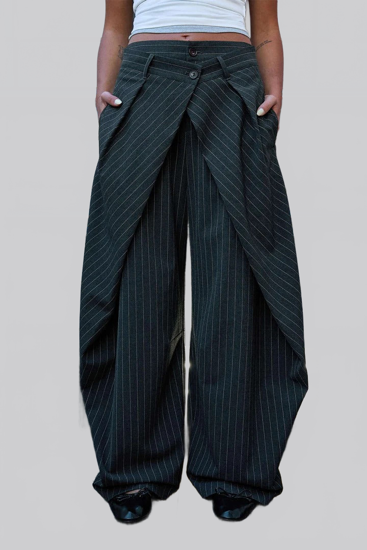 BURTON|PANTALÓN CON ESTAMPADOS DE RAYAS - Ada Cepeda Shop