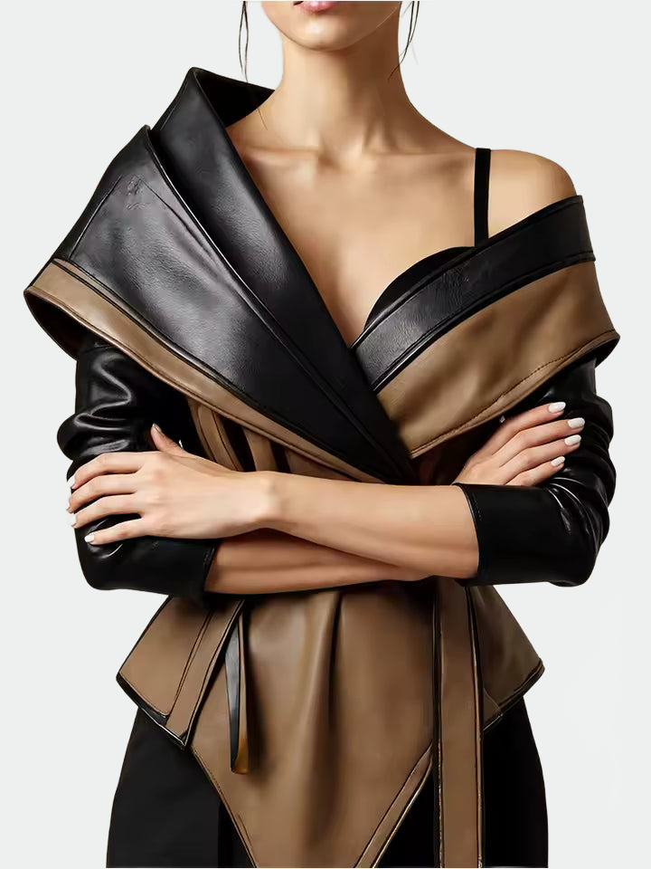 URU|CHAQUETA MUJER PIEL SINTÉTICA - Ada Cepeda Shop