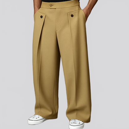 PANTALÓN ELEGANTE CON PLIEGUES - Ada Cepeda Shop