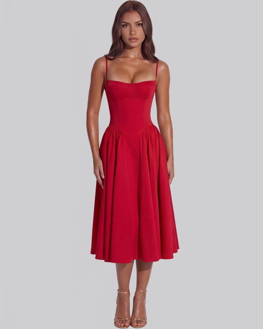 PATRICIA|VESTIDO MIDI PREMIUM PARA OCASIONES ESPECIALES - Ada Cepeda Shop